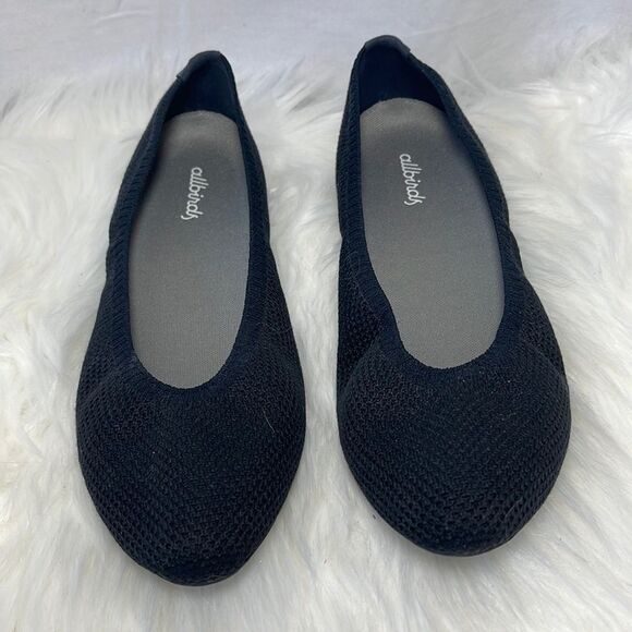 Allbirds Tree Breezers Black Ballet Flats Sz 7 - Picture 3 of 7